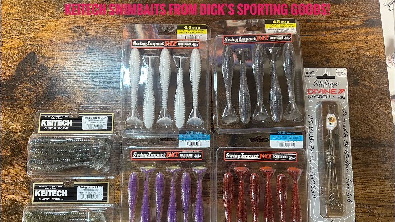 Keitech Swimbaits from Dicks Sporting Goods!