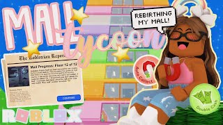 Building my RAINBOW MALL! *12 STORIES & REBIRTH* Roblox Mall Tycoon