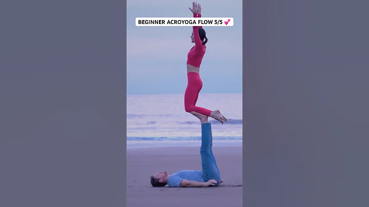 Easy acroyoga flow with pops 💕 #acroyoga #shorts #couples