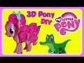 My Little Pony 3D Pony Pinkie Pie!  Make &amp; Build 3D MLP Puzzle with Jewels &amp; Glitter!