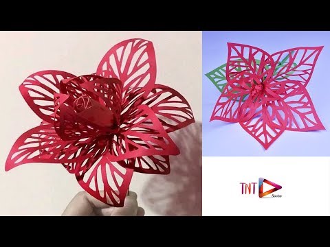 Indah Anastasia Paper Flower Template | Kertas Bunga Bouquet Tutorial