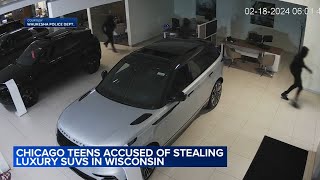 Watch: Burglars steal 9 cars from Wisconsin dealership, lead police on chase