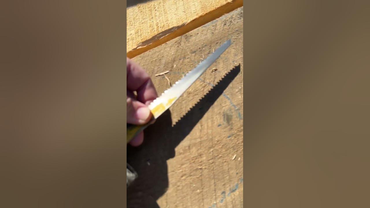 Sawzall Reciprocating Saw Tip. Install your blade upside down to get
