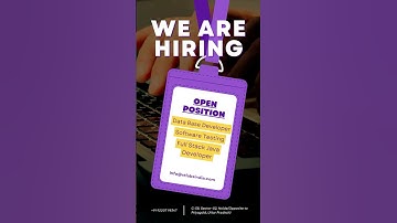 We’re Hiring! Database, Testing & Java Developers 👩‍💻👨‍💻 #java #hiring #jobs #jobalert #shorts