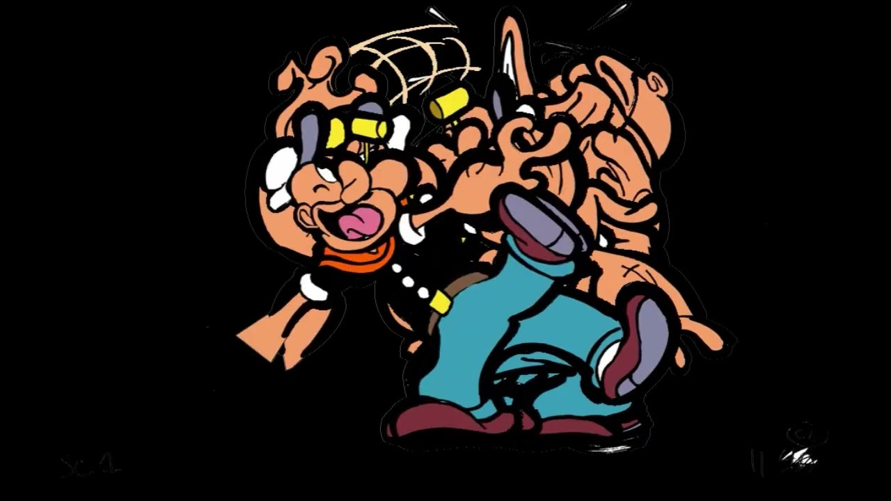 Accidental POPEYE POP ART! Milton Knight