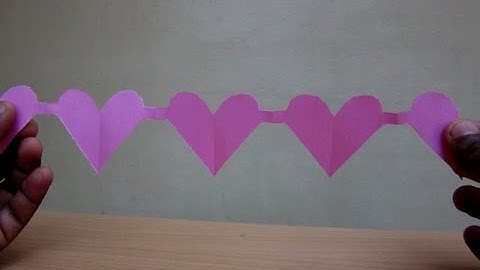 How to Make a Paper Heart Chain(Valentine
