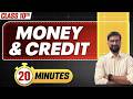 money and credit | 20 minutes rapid revision | class 10th Economics