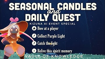 Double Seasonal Candles + Daily Quest in Vault of Knowledge | sky:cotl | Noob Mode