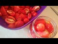 Pomidorai savo sultyse žiemai. ( be acto per keles minutes)