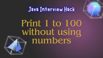 Java Magic: Print 1 to 100 Without Numbers | Smart Coding Tricks | Java Interview Hack