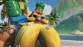 Overwatch - Surf 'N' Splash Torbjörn Skin - Gameplay, Highlight Intros & More