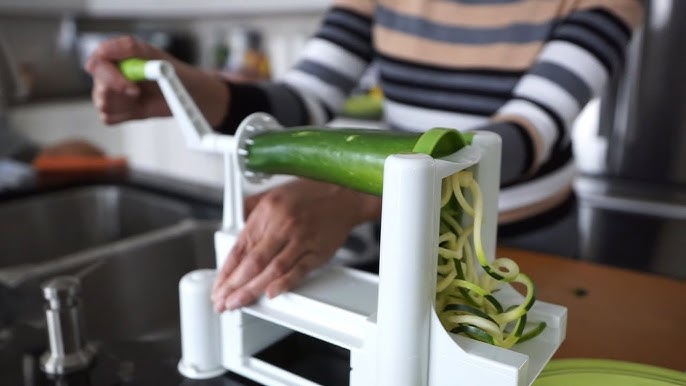 ICO Hand Vegetable Spiralizer, Green/White