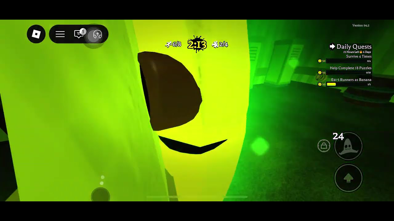 Zion plays banan eats roblox game