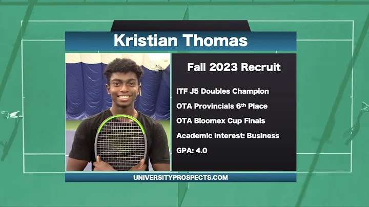 Kristian Thomas Fall 2023 Recruit