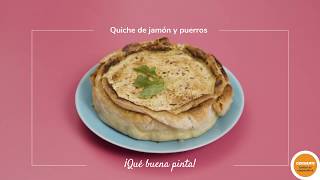 Quiche de jamón y puerros  | Cocina día a día | Consum