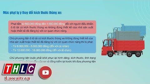 Lỗi quá chiều cao phạt bao nhiêu năm 2024