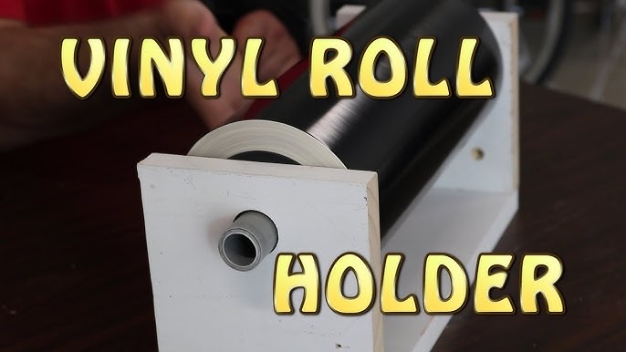 How to build a Vinyl Roll Holder so you can Cut Off the Mat with