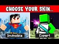 Minecraft but SKINS ARE OVERPOWERED...