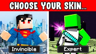 Minecraft but SKINS ARE OVERPOWERED...