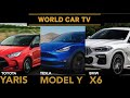 Bmw x6 tesla model y toyota yaris  world car tv  episode 1