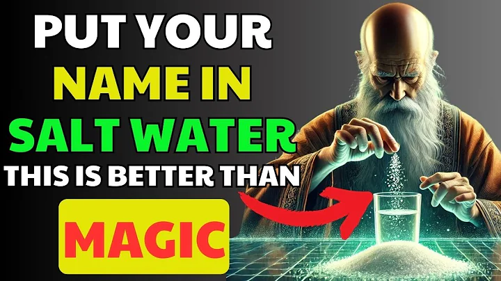 CONFIRMED! Put YOUR NAME in SALT WATER and get ready to have everything you want| Buddhist Teachings