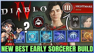 Diablo 4 - New Best Highest Damage Sorcerer Build - FAST 1-70 - Skills, Aspects & Gameplay Guide!