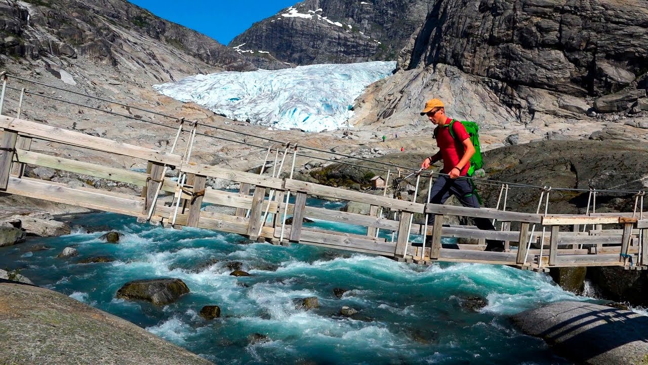 Glacier hiking in Norway
