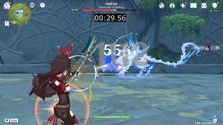 Genshin Impact - Andrius Amber solo (No damage / 1:17)