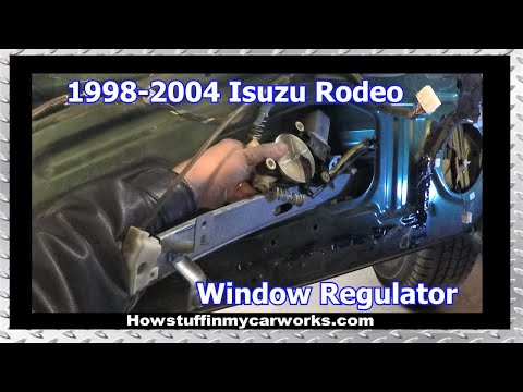 How to replace the Driver's side front window regulator on 1998 to 2004 Isuzu Rodeo