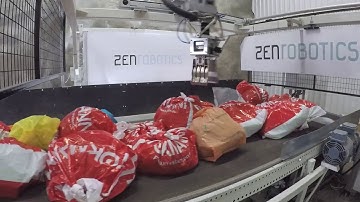 ZenRobotics Recycler Sorting Coloured Plastic Bags - Weight up to 30 kg