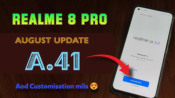 Realme 8 pro A.41 August update released. Aod customisation, Dynamic RAM expansion 🔥🔥