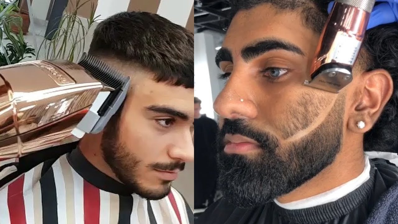 BARBER SKILLS LEVEL 9999 & AMAZING MEN HAIRCUTS - YouTube