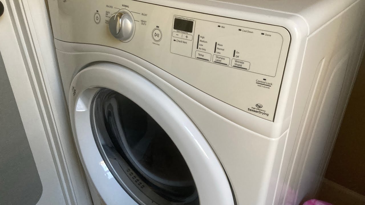 Whirlpool Duet WED70HEBW0 dryer overview - YouTube