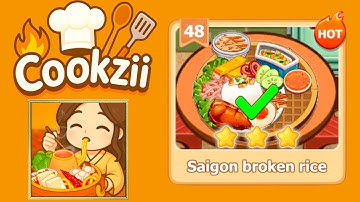 Cookzii cozy cooking level 48 solution walkthrough ( saigon broken rice ) 