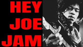 Video thumbnail of "Slow Hey Joe Jam Hendrix Style Backing Track (E Modal Interchange)"
