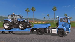 Tractor Transport. New Acquisition - Traktor New Holland T8 and Truck. Traktory i Transport