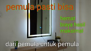 cara membuat meja rias minimalis dari triplek Il meja rias aestetik dari multiplek @woyo_channel