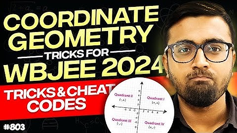 🤯Coordinate Geometry tricks for wbjee 2024🔥| Tricks & Cheat Codes #803 #wbjee #tukkatricks #arsquad