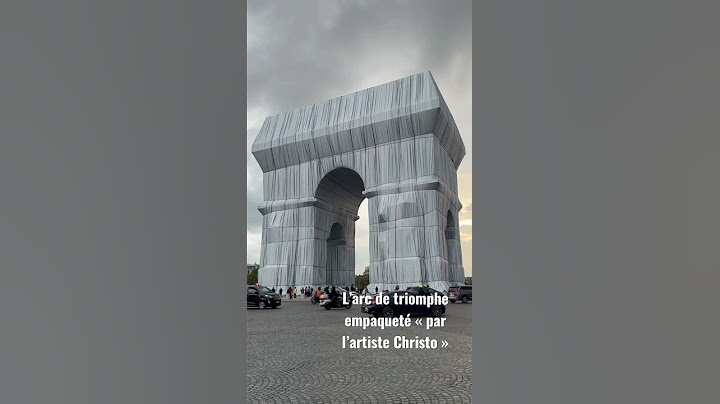 El Arco del Triunfo Wrapped Paris » #christo #paris