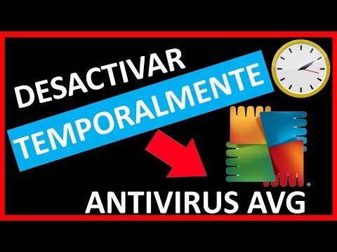 Video: ¿Cómo desactivo el software antivirus AVG temporalmente?