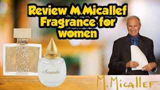 Review M.Micallef Fragrance for women | review Ananda & Ylang in gold