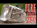 Fire Ring perak handmade |KAISAR POWER SILVER