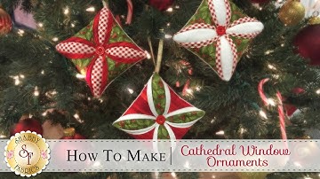 How to Make a Cathedral Window Ornament | a Shabby Fabrics Christmas Sewing Tutorial