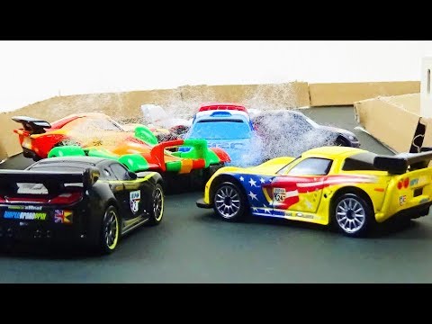 Disney Cars 2 Italy Race Crash Scene Remake! Stop Motion Animation
