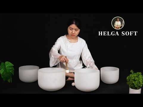 Crystal Bowls Healing Sound Therapy 🌙 Soothing Meditation Sound for Deep Relaxation