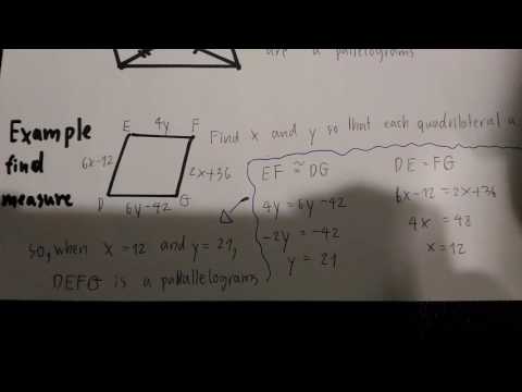 GEOMETRY Chapter 6-3 Tests for Parallelograms