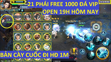 VLTK Mobile Lậu: 21 Phái Open Free Full 1000 Viên Đá Hồn VIP - Tiền Tiêu Thả Ga Không Hết