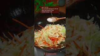 EASY STIR-FRIED CABBAGE WITH EGGS RECIPE recipe cooking chinesefood cabbage vegetables eggs