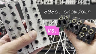 XODES AXX vs TipTop 808s: eurorack drum module comparison (BD808, SD808 &amp; HH808 vs ABD, ASD &amp; AHH)