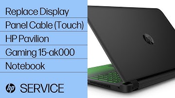 Replace the Display Panel Cable (Touch) | HP Pavilion Gaming 15-ak000 Notebook | HP